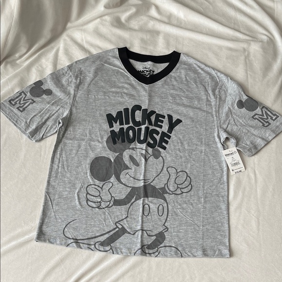 Disney Tops - Disney Mickey Mouse Black and Gray Short Sleeve Tee